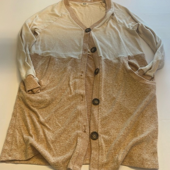 BKE boho cardigan small two tone button up - Picture 1 of 9